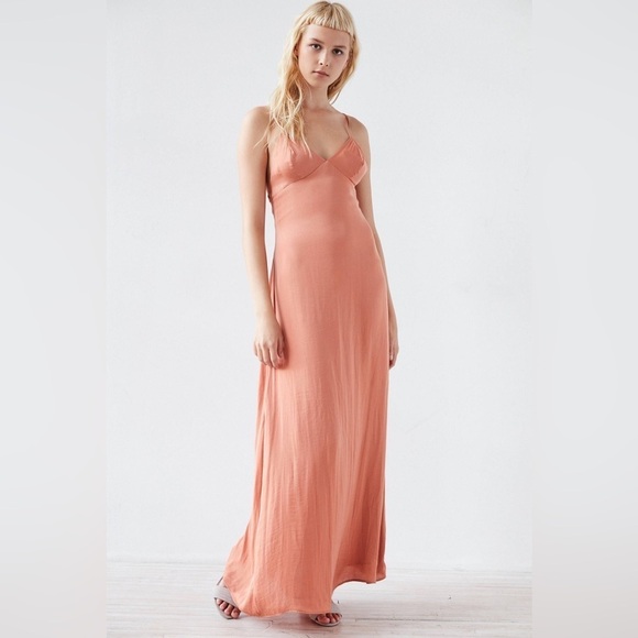 Silence + Noise 90s revival UA Yara maxi slip dress size 2 fairy whimsigoth - Picture 1 of 13